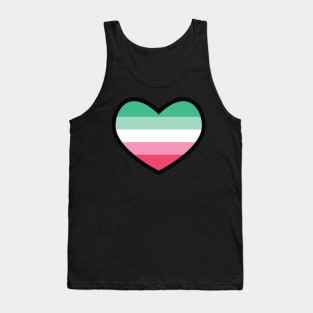 Abrosexual Flag Heart Tank Top